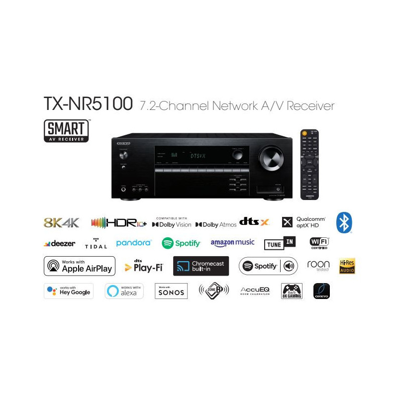 Onkyo TX-NR5100 – Amplituner AV 7.2 z HDMI 2.1 | HiFi Strefa