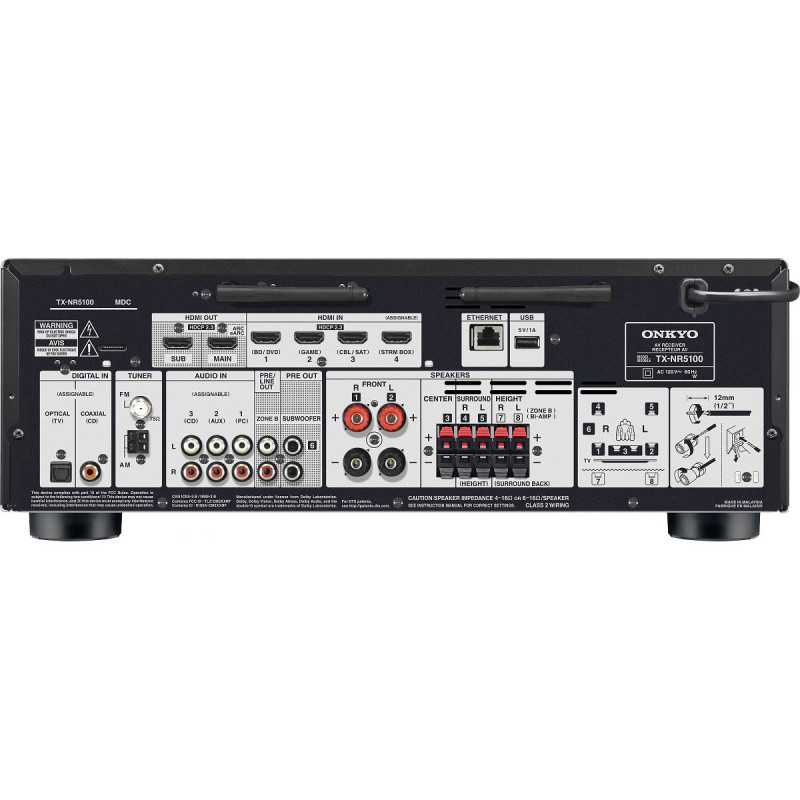 Onkyo TX-NR5100 – Amplituner AV 7.2 z HDMI 2.1 | HiFi Strefa