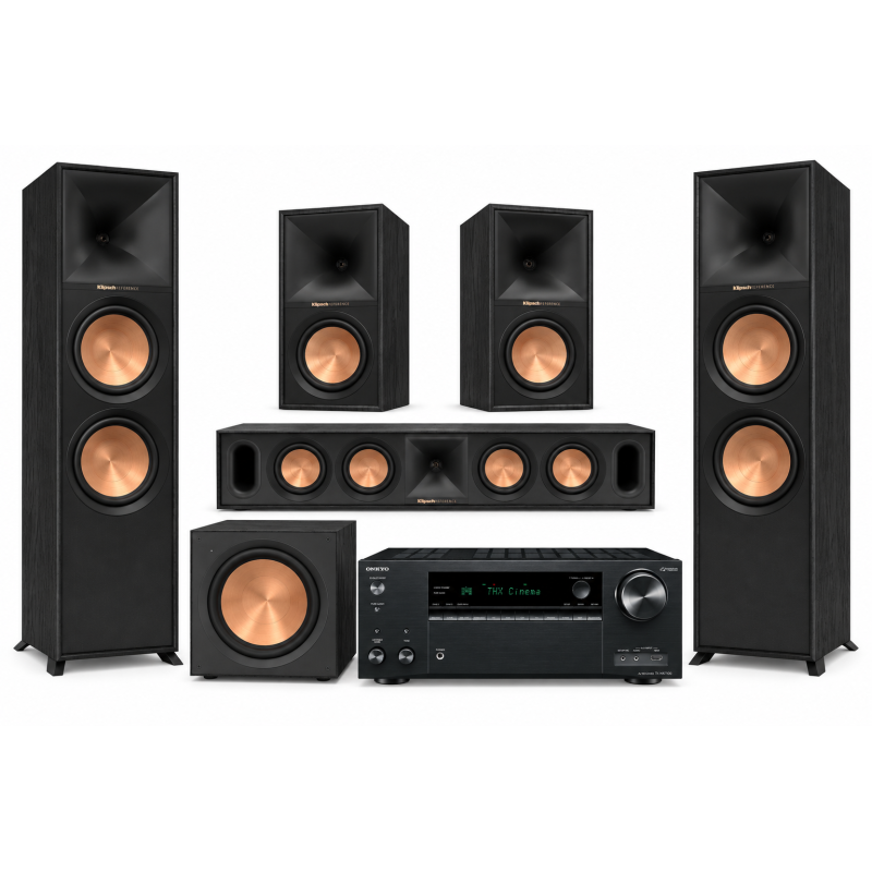 Klipsch R-800F 5.1 + Onkyo TX-NR7100 | Zestaw kina domowego