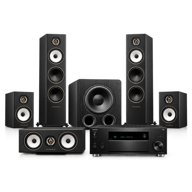 Triangle Solstice 8 + C3 + 3 + Onkyo RZ50 + SVS PB-2000 Pro