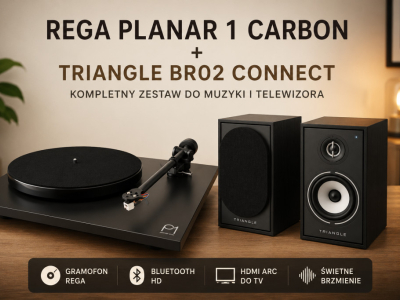 Najlepszy tani zestaw stereo! Winyl, HDMI ARC, TV, BT. Centrum domowej rozrywki